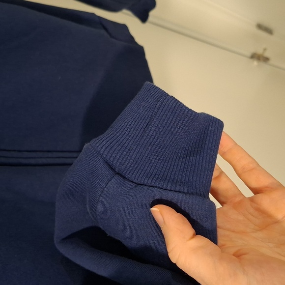 Disney Women's Oversized Blue Zip Hoodie with White Embroidered Logo (Size XS) - Picture 7 of 13